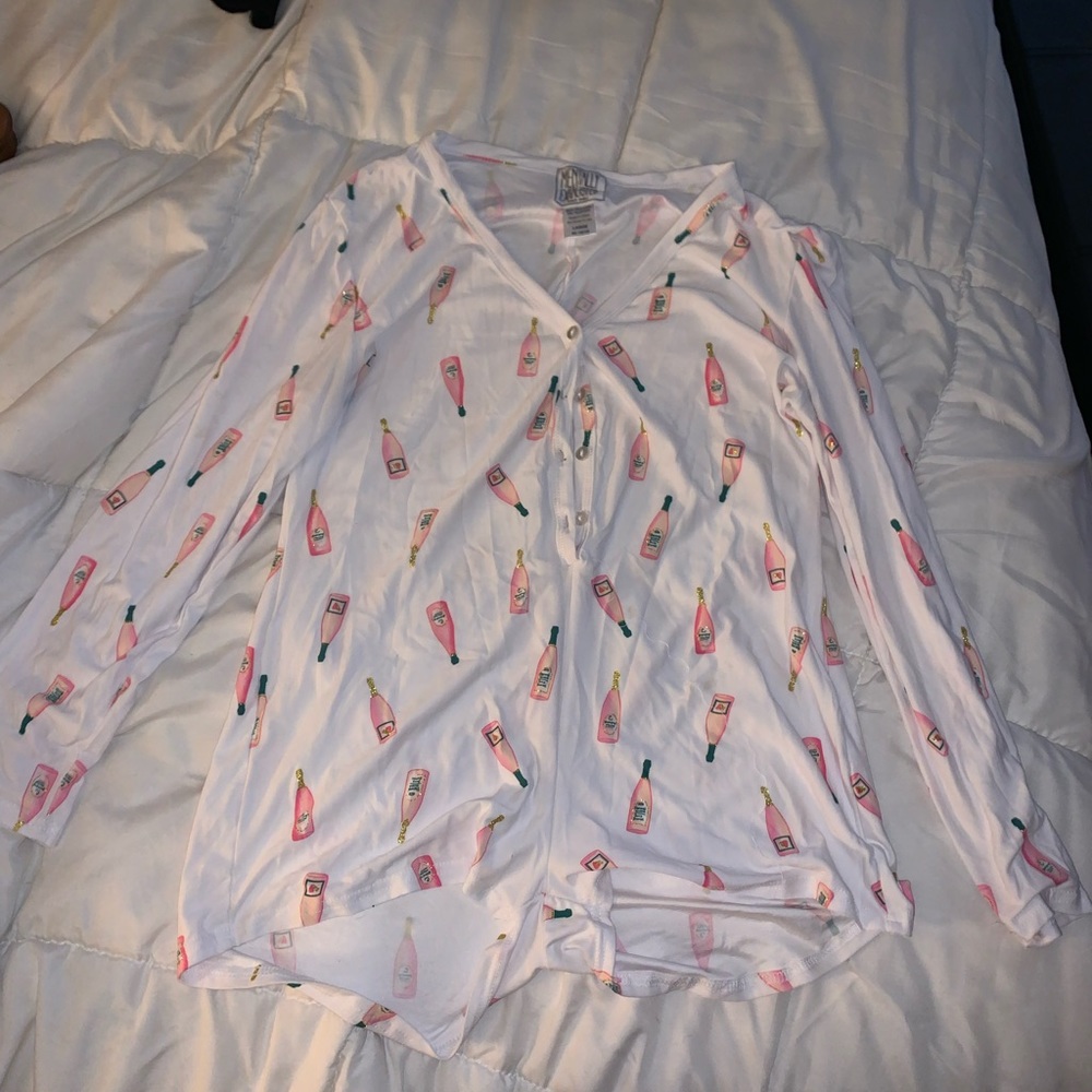 Fashion nova champagne romper PJ’S